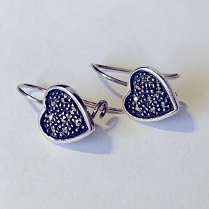 💝Vintage Silver 925 Heart Earrings